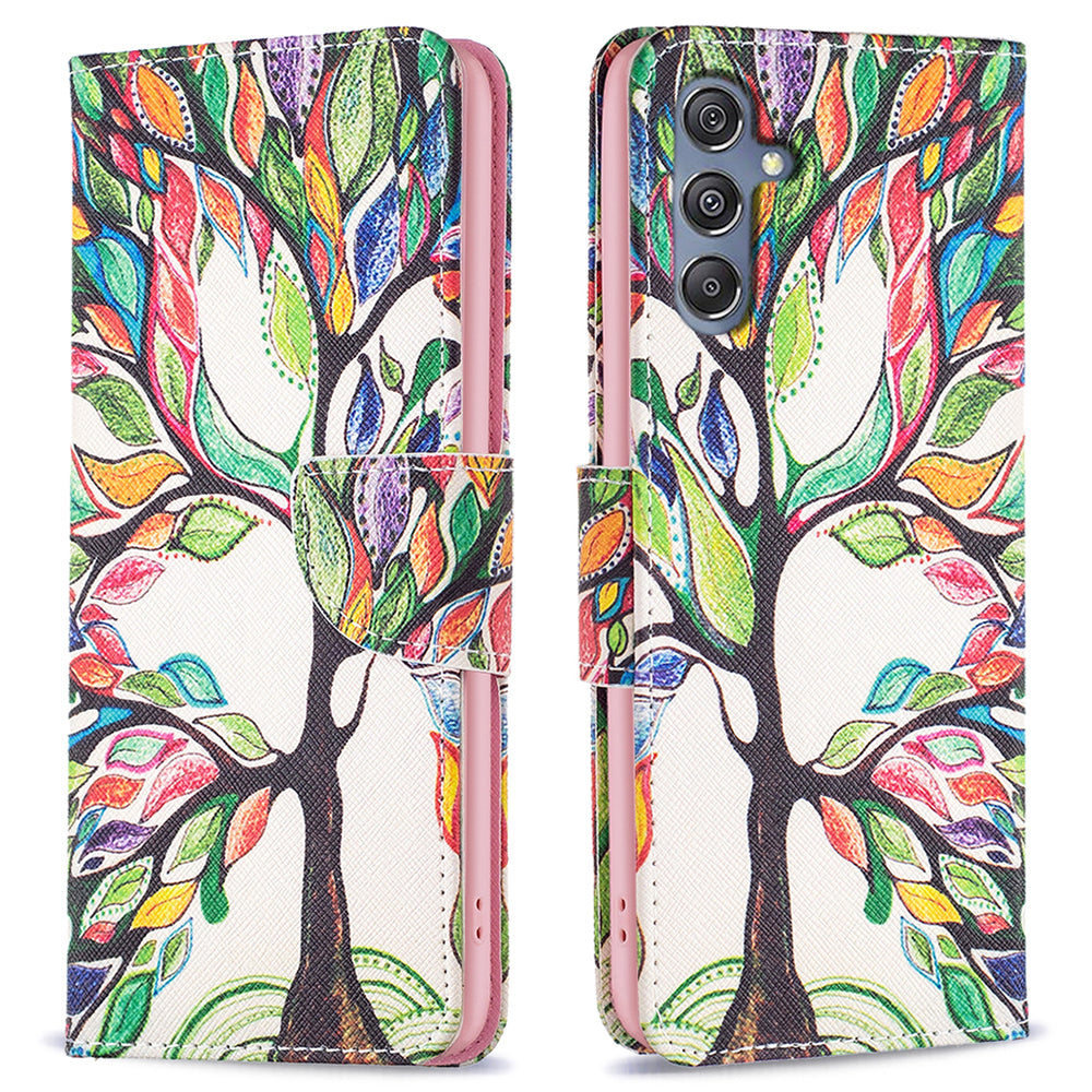 For Samsung Galaxy F34 5G M34 5G PU Leather Pattern Printing Phone Case Wallet Stand Anti-drop Cover For Samsung Galaxy F34 5G M34 5G PU Leather Pattern Printing Phone Case Wallet Stand Anti-drop Cover